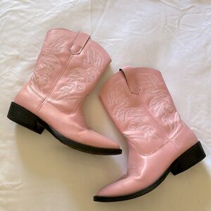 Girls Pink Cowgirl Boots